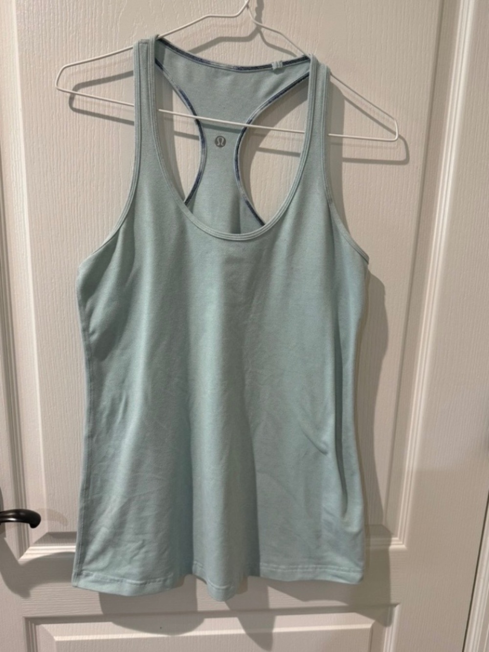 Lululemon Athletics Tidewater Teal Green Razerback Athletic Tank Tee Sz6